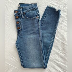 Madewell 10” High Rise Skinny Jean Size 25T